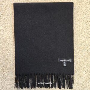 NWOT Cashmere Scarf Black Pronto Uomo